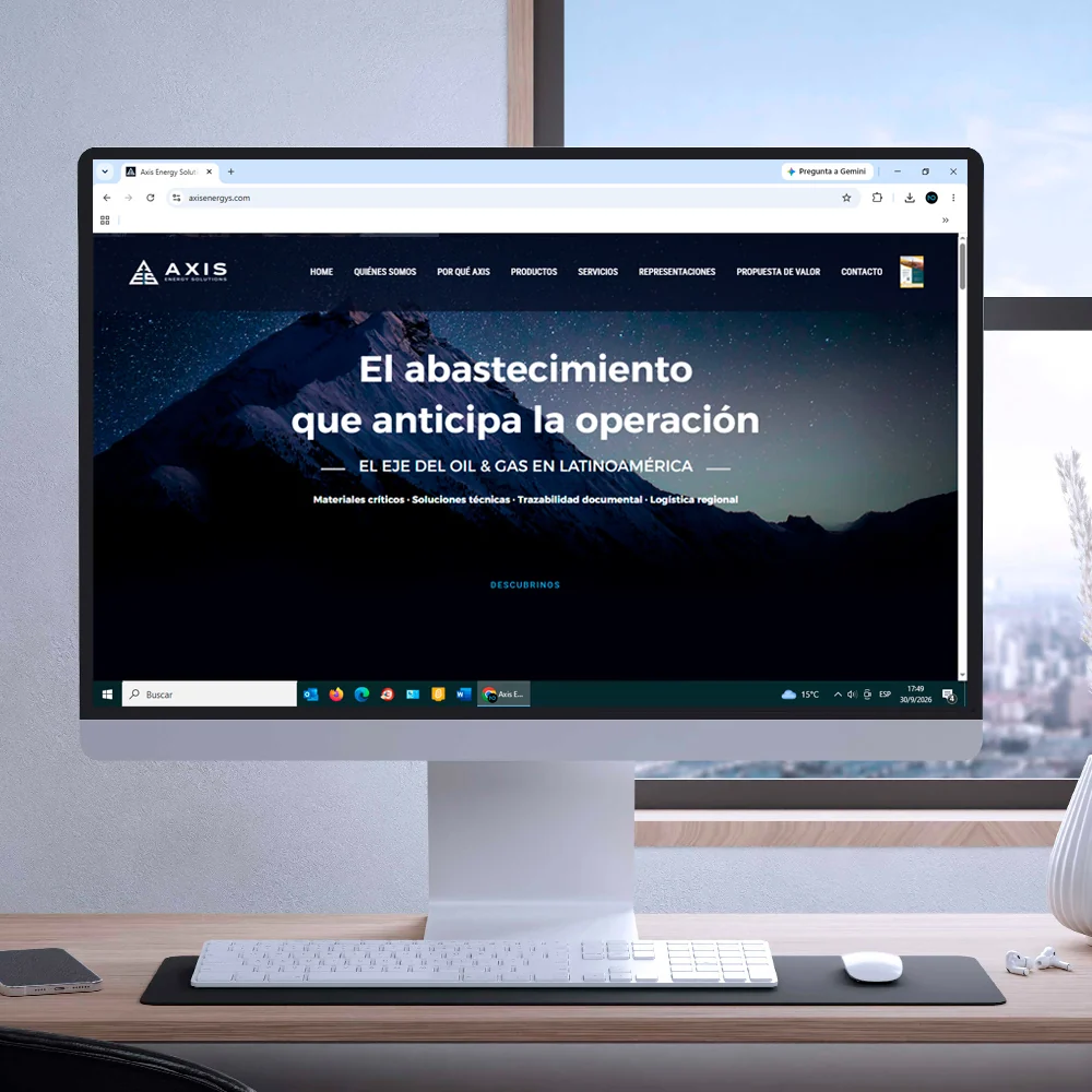 Axis Energy — Diseño web · 1