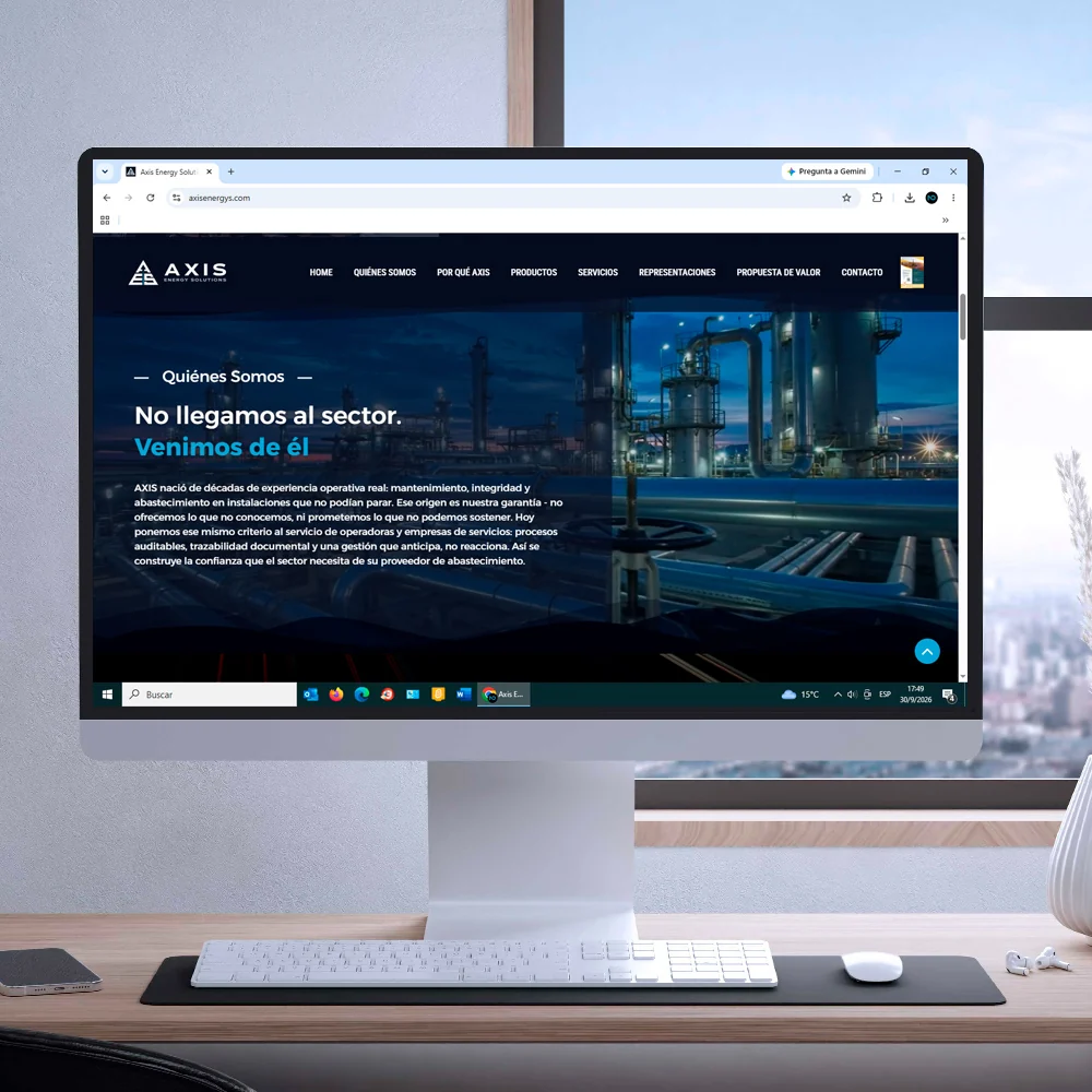 Axis Energy — Diseño web · 2