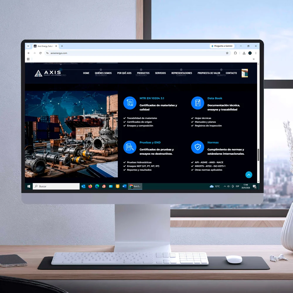 Axis Energy — Diseño web · 7
