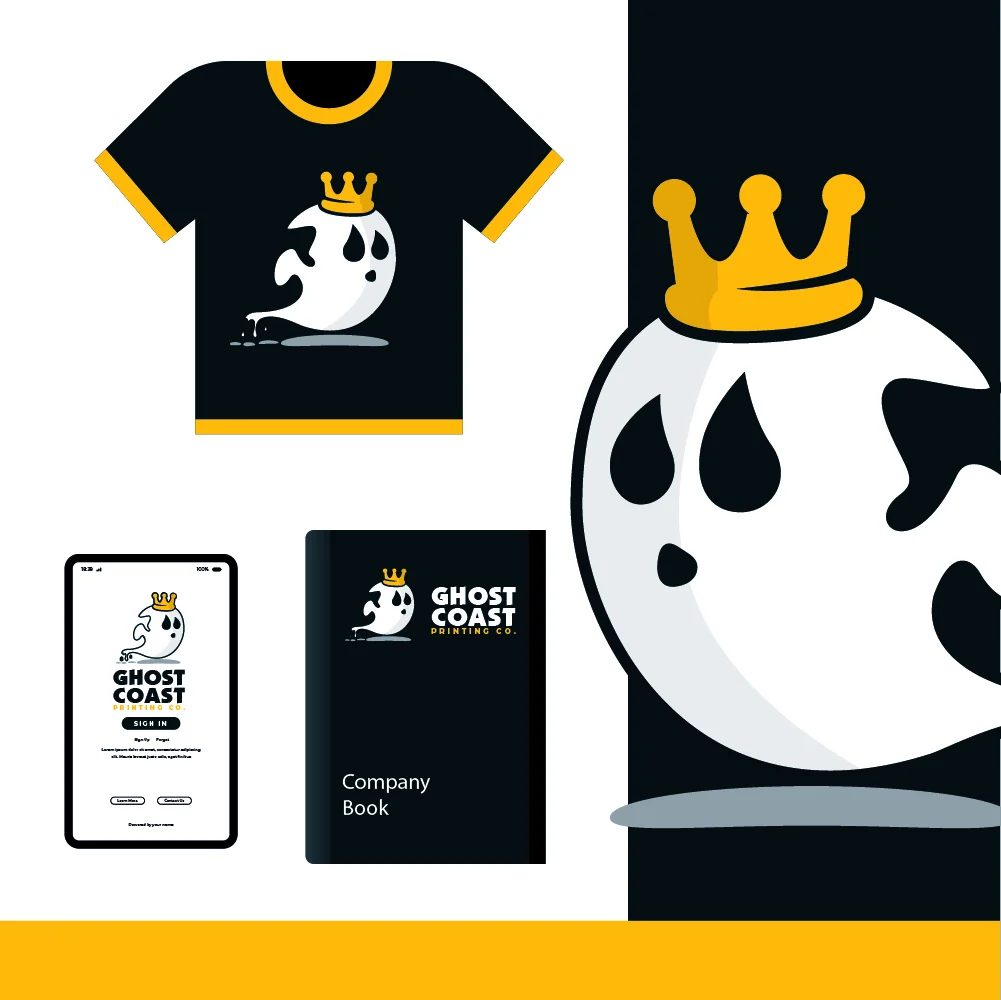 Ghost Coast Printing Co. — Aplicación gráfica