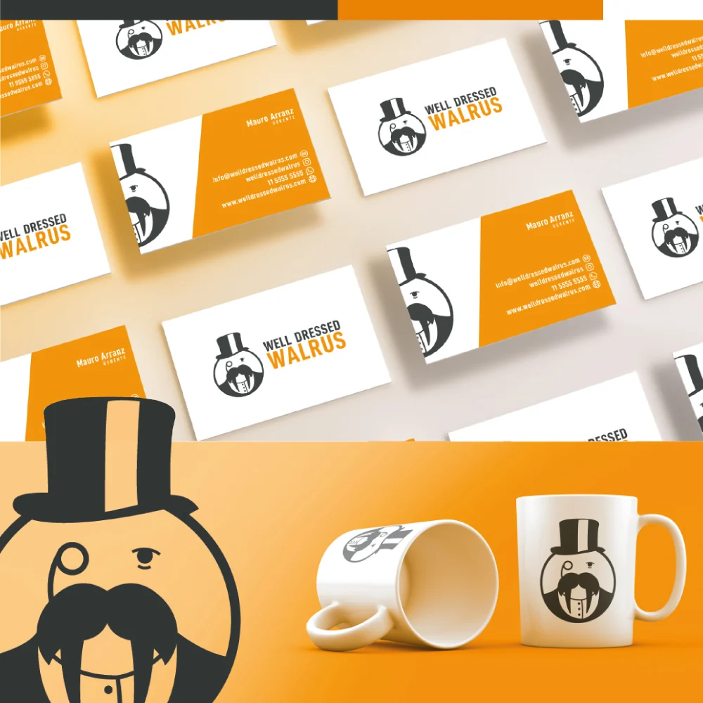 Well Dressed Walrus — Aplicación de packaging